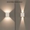 Modern Wall Sconce LED Waterproof Wall Lamp Aluminum with Adjustable Beam 10-Watt 4000K Cool White Indoor Outdoor for Bathroom Bedroom Corridor Living Room Stairs and Garden